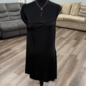 Nasty Gal Elegant Black Asymmetrical Dress
